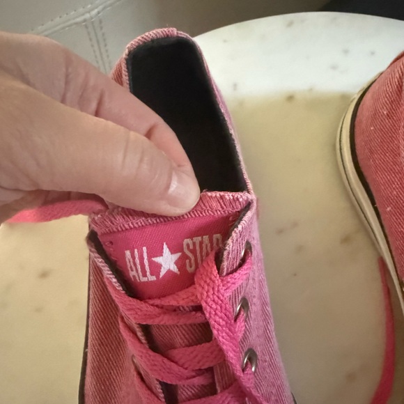 Converse All Stars Pink Chuck Taylor Sneakers - Picture 8 of 9
